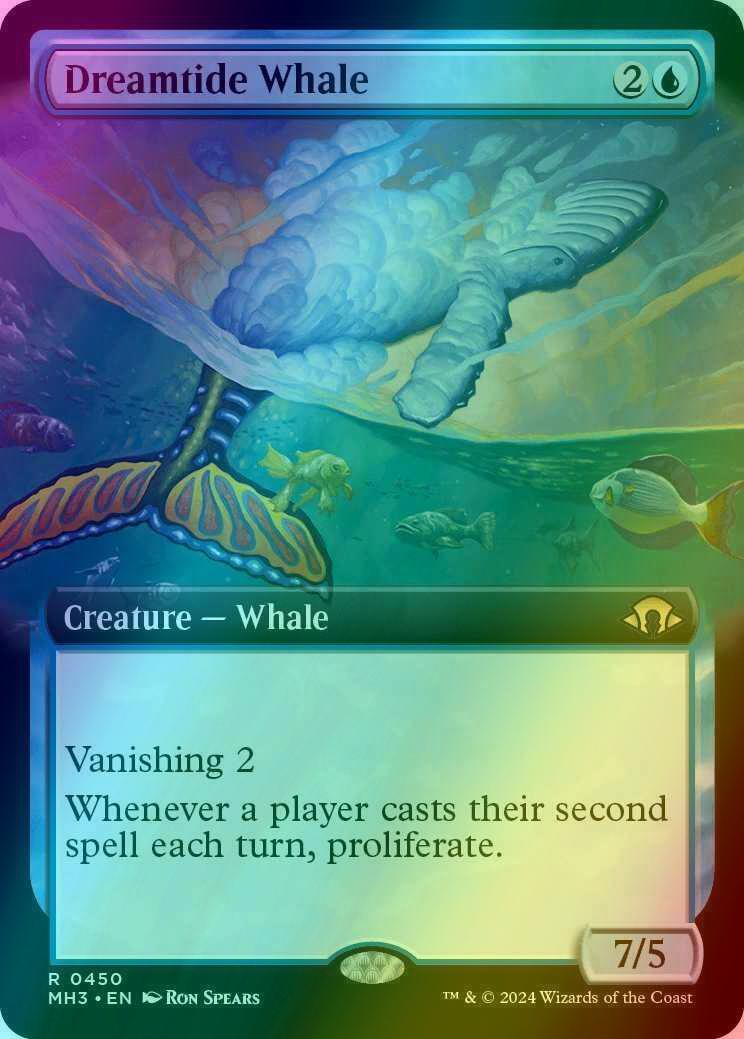 Dreamtide Whale [450] [Extended Art] [Modern Horizons 3] [Foil]