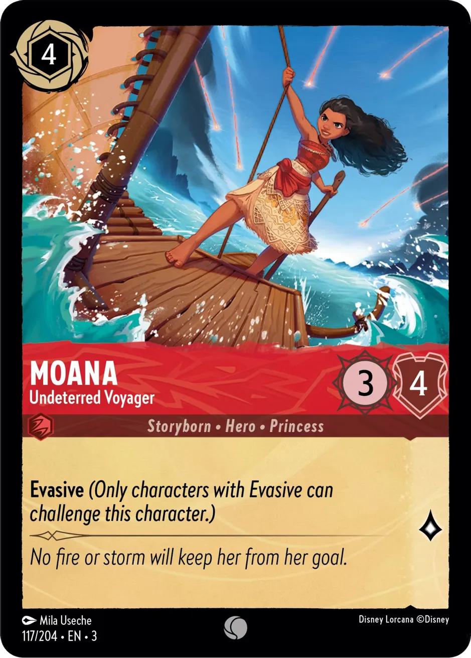 Moana - Undeterred Voyager - 117/204 [Into the Inklands] [Non-Foil]