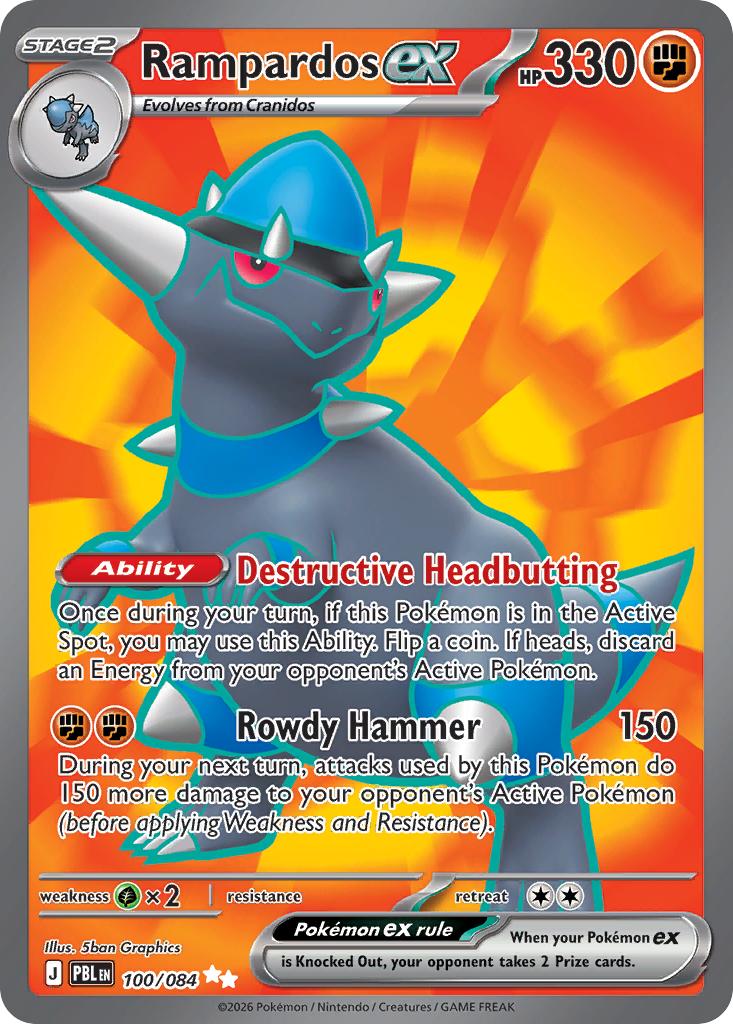 Rampardos ex - 100/084 - Ultra Rare [me05-100] [Ultra]