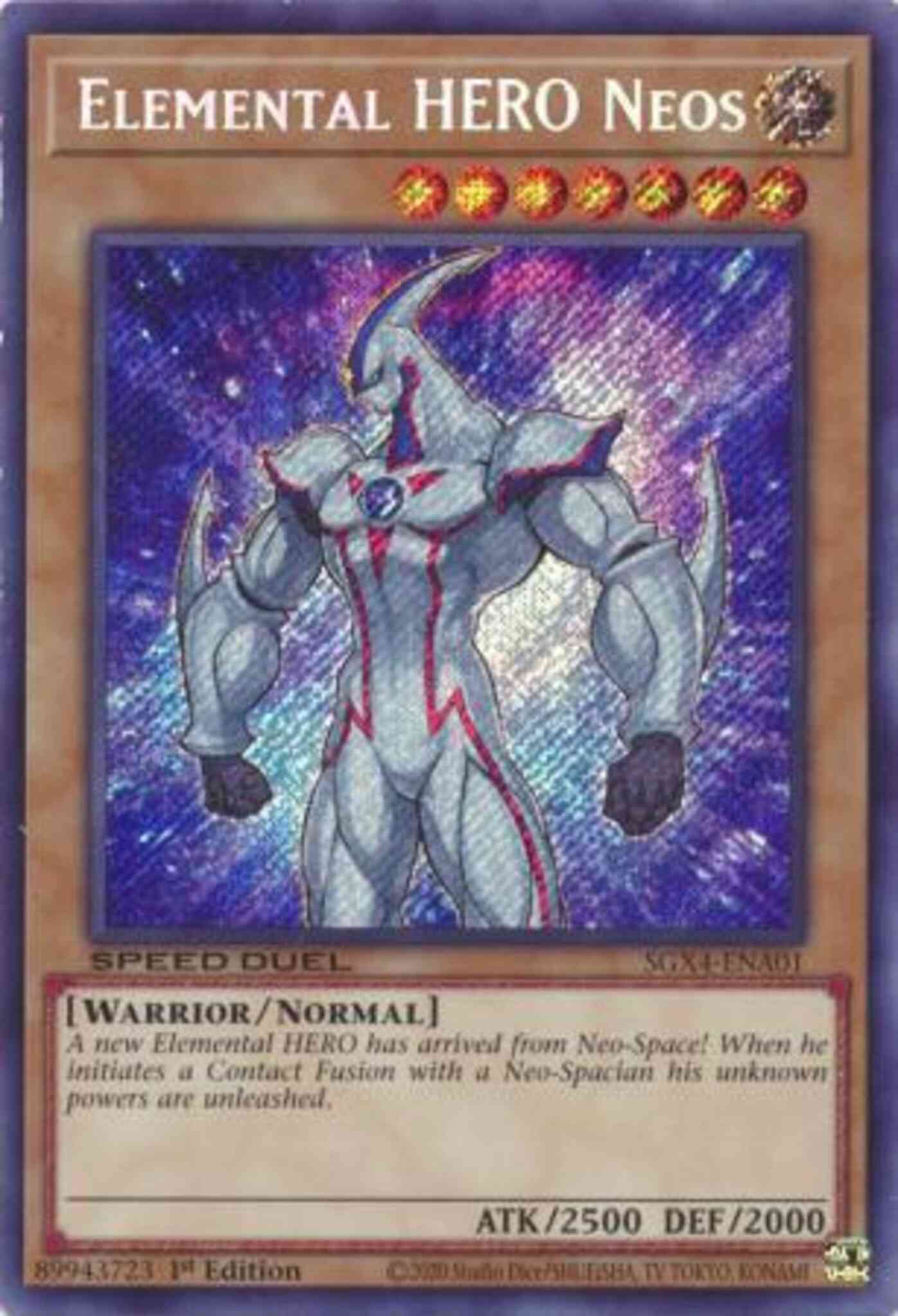 Elemental HERO Neos - SGX4-ENA01 - Secret Rare - 1st Edition