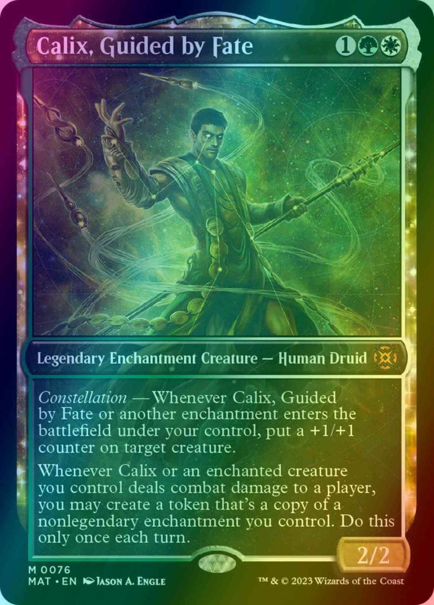 Calix, Guided by Fate [76] [Planar Showcase] [March of the Machine: The Aftermath] [Foil]