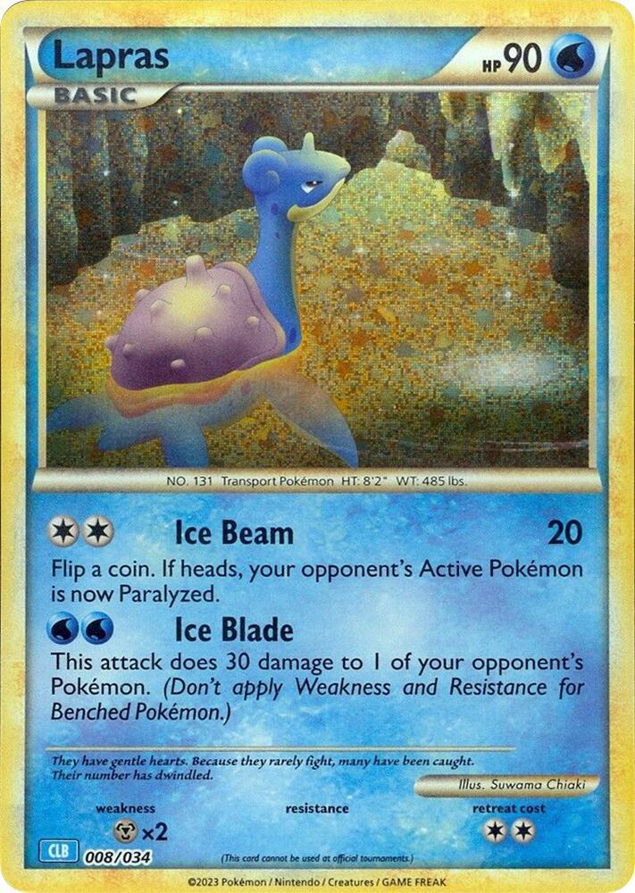 Lapras - 008/034 - Promo - CLB [tcgc-CLB008] [Holo]