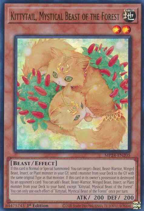 Kittytail, Mystical Beast of the Forest - MP24-EN205 - Ultra Rare - 1st Edition