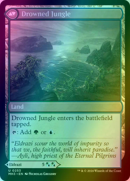 Drowner of Truth // Drowned Jungle [253] [Modern Horizons 3] [Foil]
