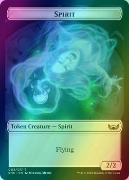 Ogre Warrior Token (06) // Spirit Token (03) [Streets of New Capenna: Tokens] [Foil]