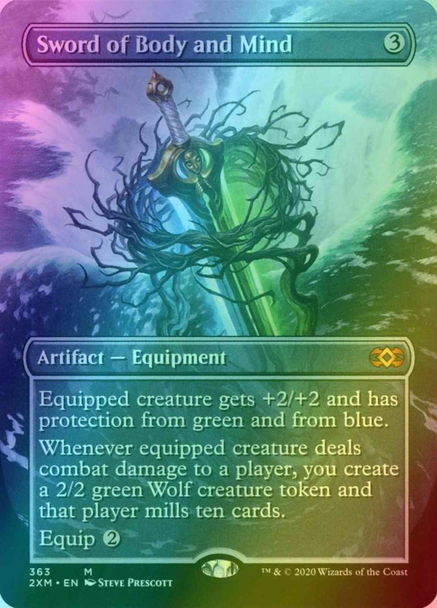 Sword of Body and Mind [363] [Borderless] [Double Masters] [Foil]