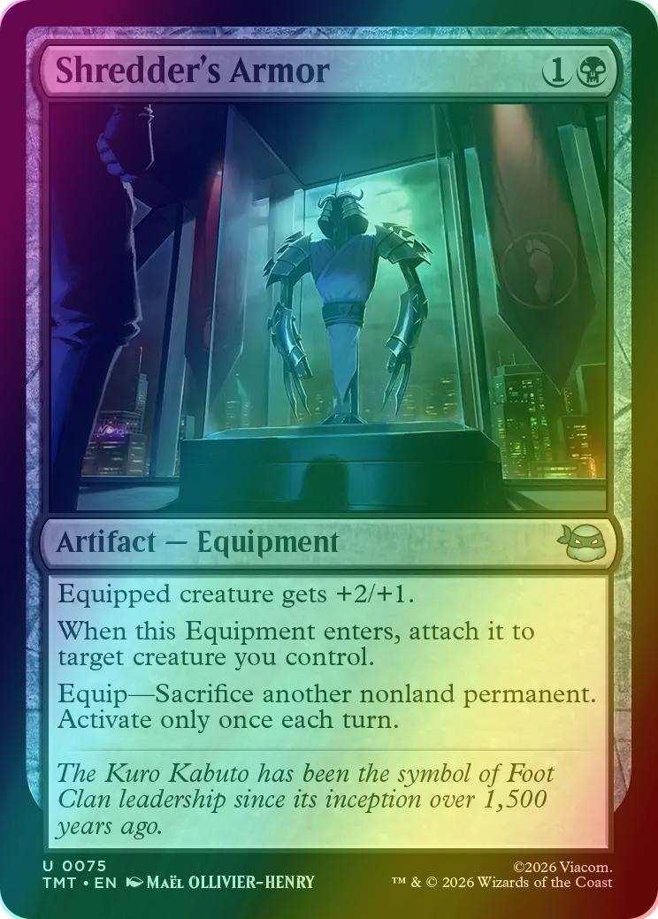 Shredder's Armor [75] [Teenage Mutant Ninja Turtles] [Foil]