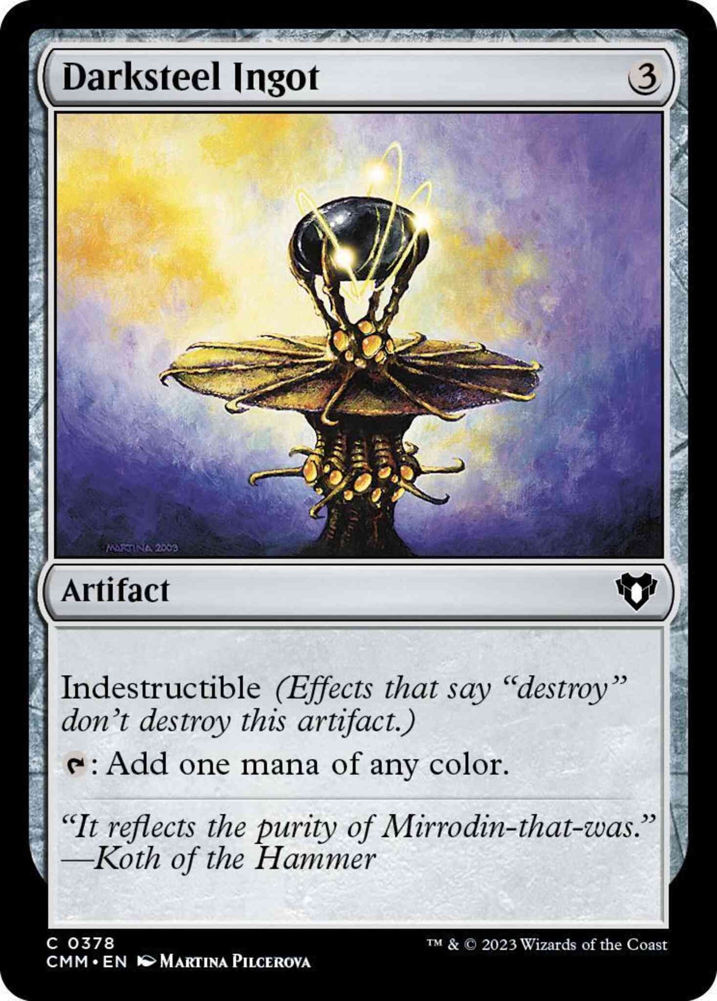 Darksteel Ingot [378] [Commander Masters] [Non-Foil]