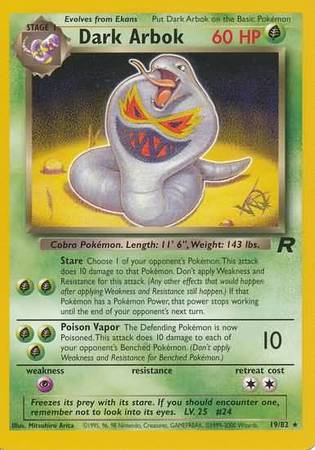 Dark Arbok - 19/82 - Stamped Promo [Non-Holo]