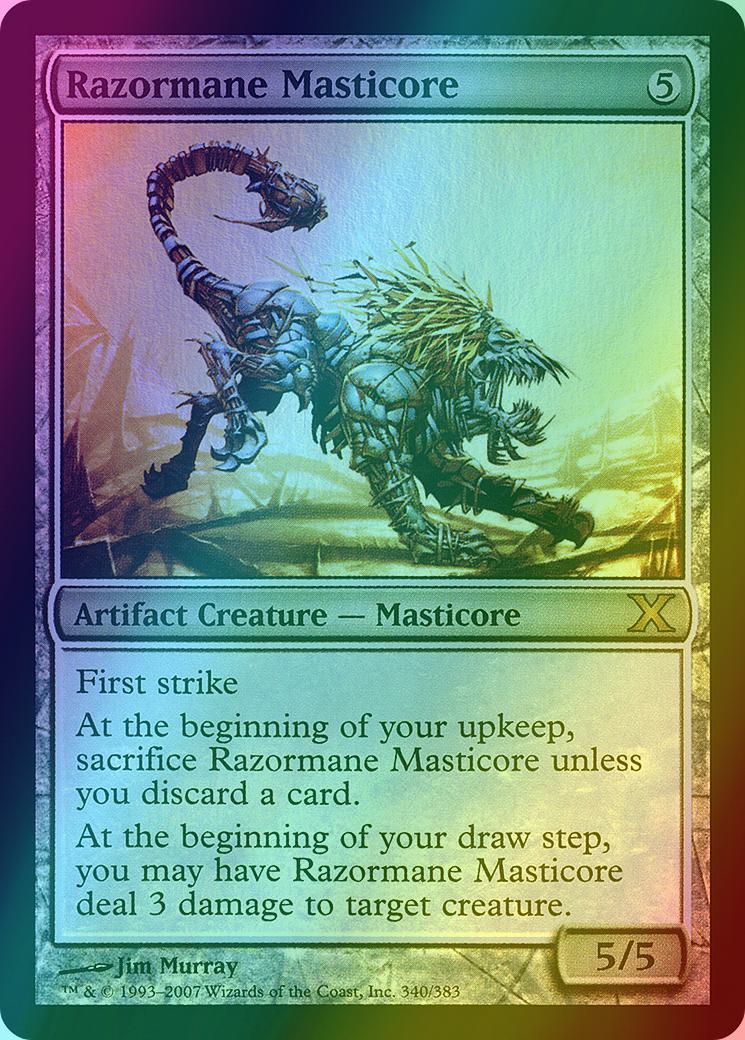 Razormane Masticore [340] [Tenth Edition] [Foil]