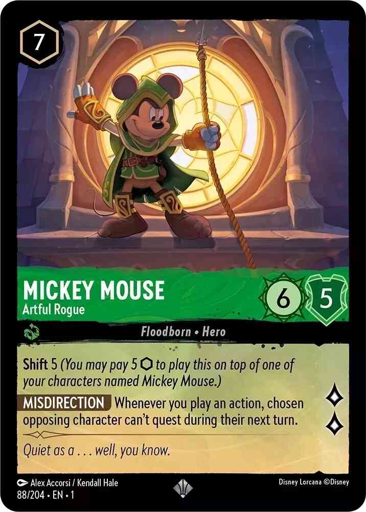 Mickey Mouse - Artful Rogue - 88/204 [The First Chapter] [Non-Foil]