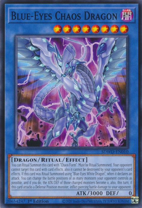 Blue-Eyes Chaos Dragon - SDWD-EN010 - Common - 1st Edition