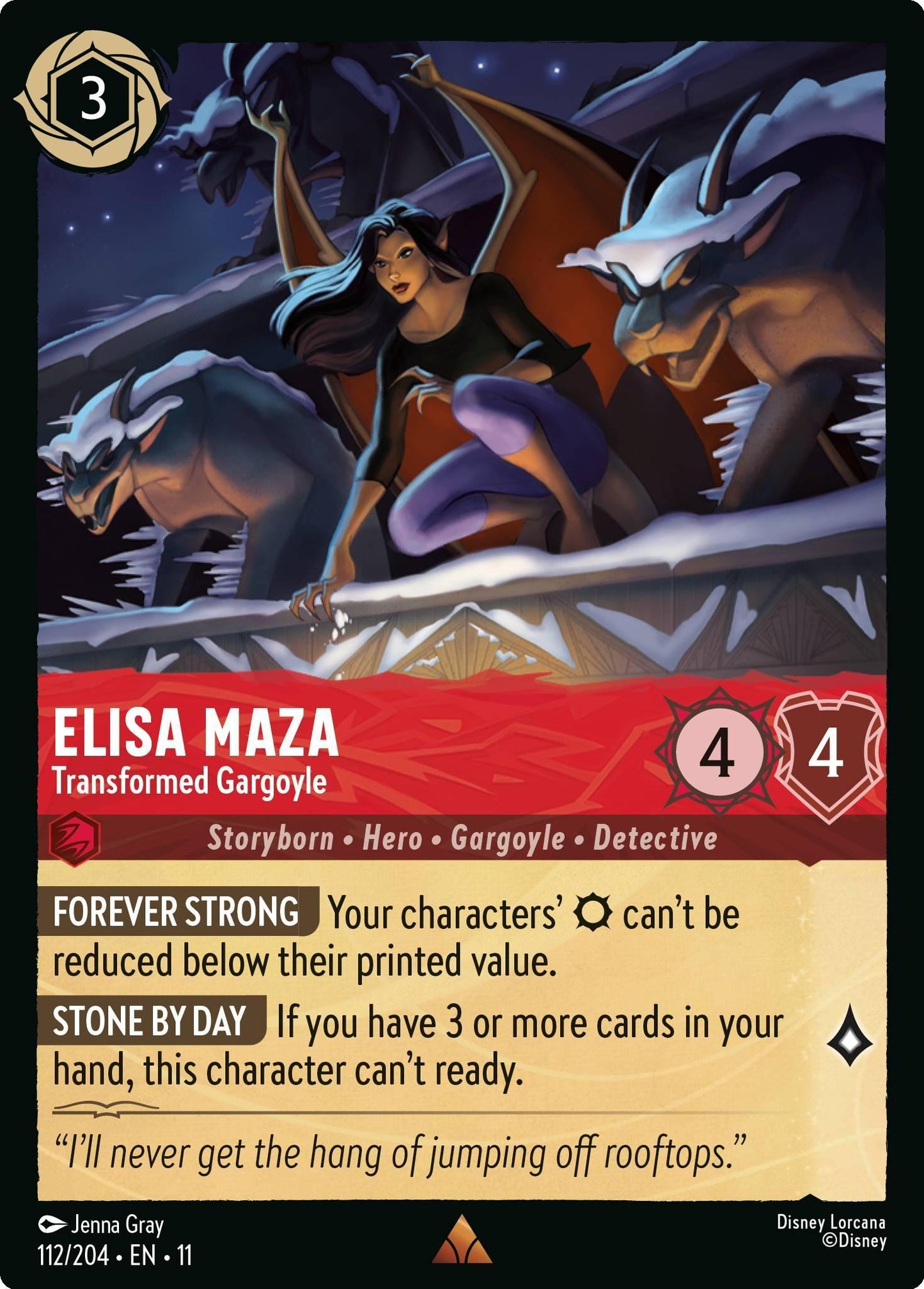 Elisa Maza - Transformed Gargoyle - 112/204 [Winterspell] [Non-Foil]