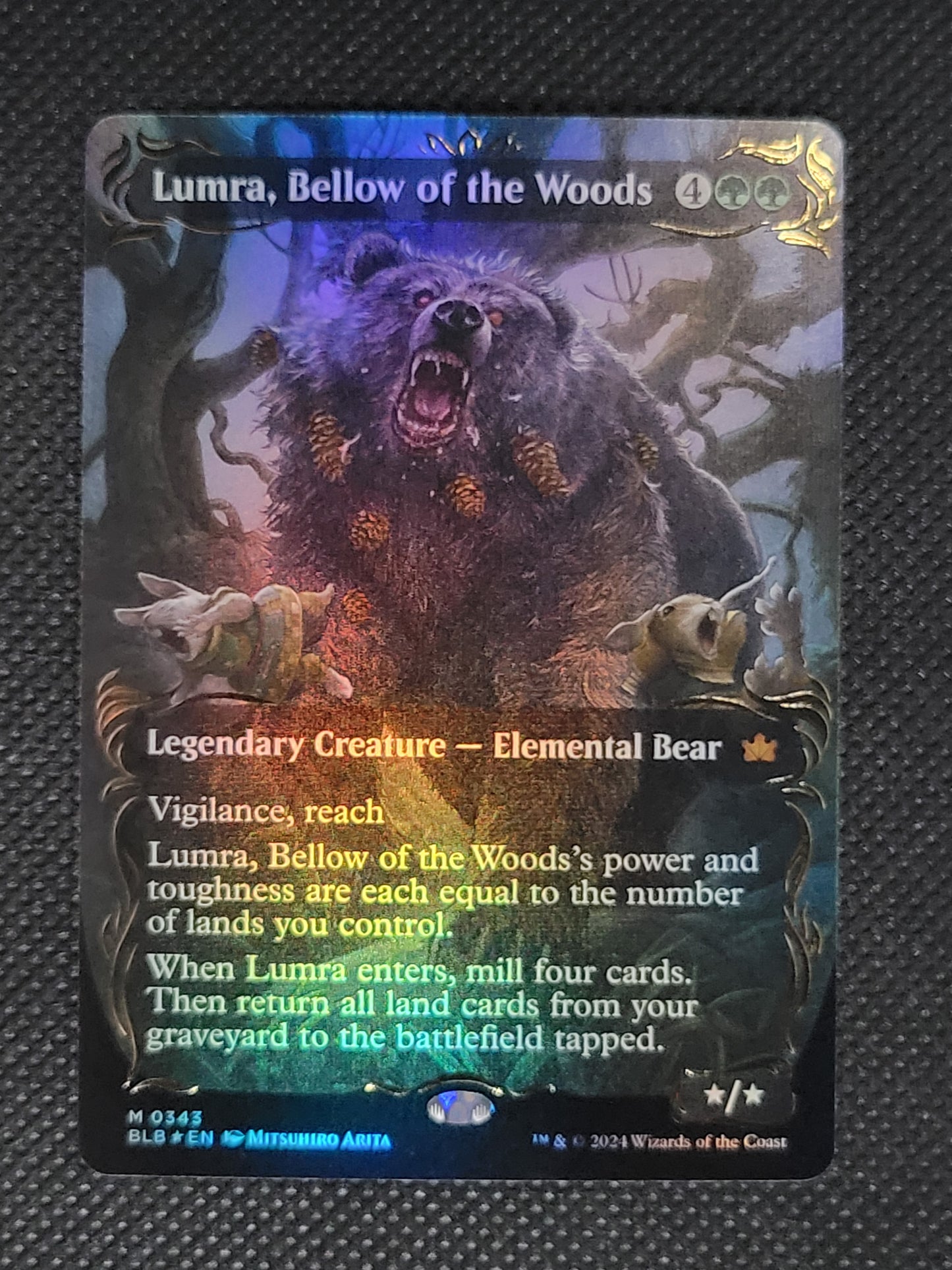 Lumra, Bellow of the Woods — Borderless|Anime|Raised Foil — ID 18026