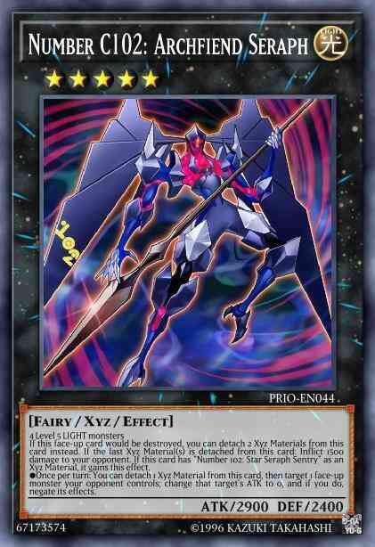 Number C102: Archfiend Seraph - PRIO-EN044 - Super Rare - Unlimited