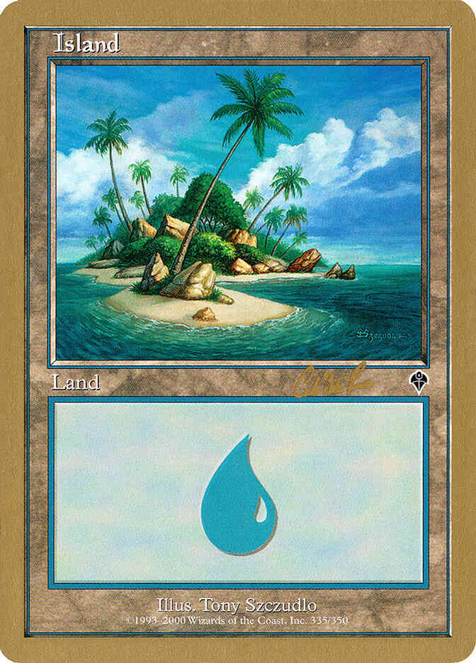 Island [cr335a] [Carlos Romao] [335] [Invasion Set Symbol] [World Championship Decks 2002] [Non-Foil]