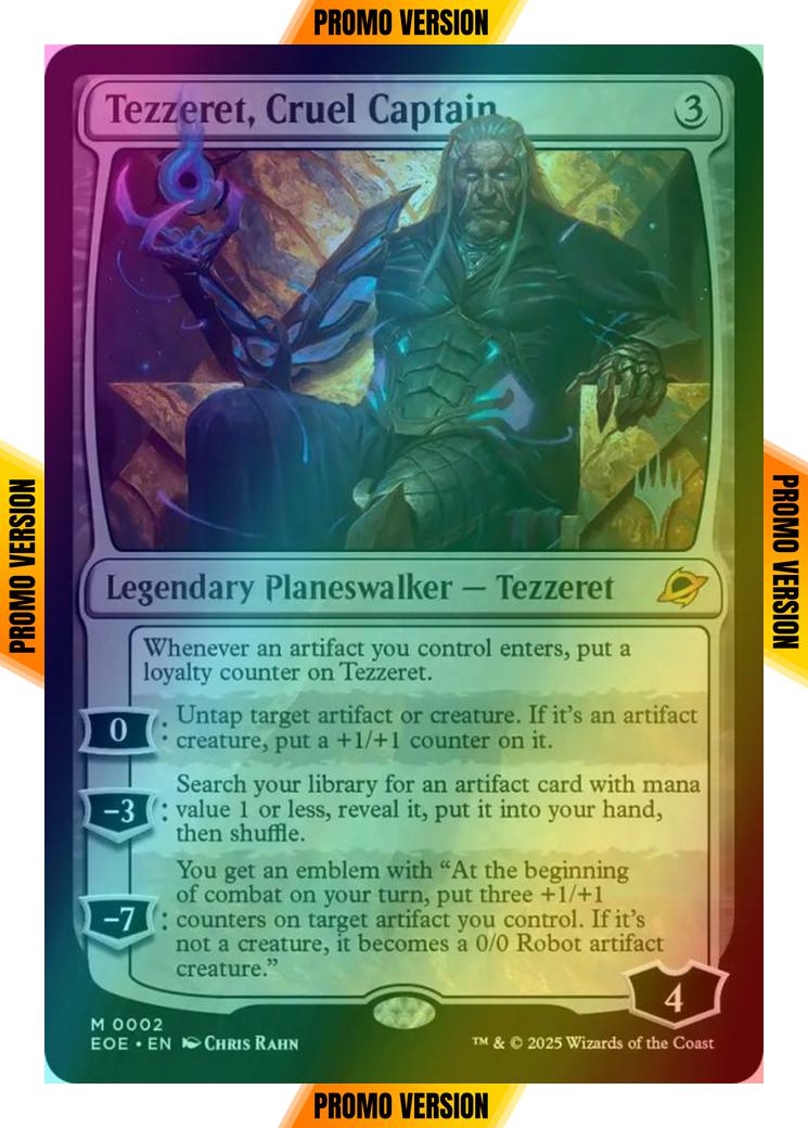 Tezzeret, Cruel Captain [2p] [Promo Pack] [Edge of Eternities: Promos] [Foil]