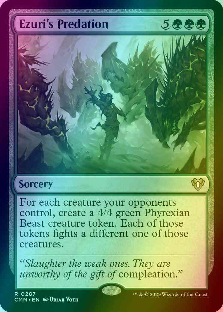 Ezuri's Predation [287] [Commander Masters] [Foil]