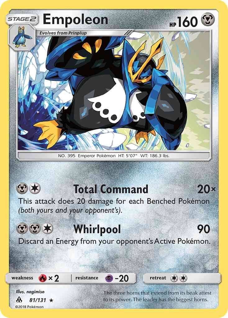 Empoleon - 81/131 - Rare Holo [sm6-81] [Reverse Holo]