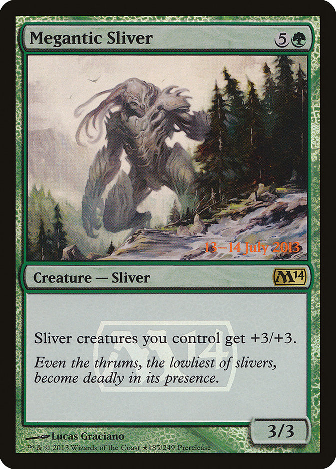 Megantic Sliver [185] [Magic 2014 Promos] [Foil]