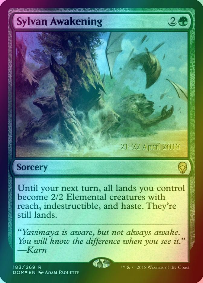 Sylvan Awakening [183s] [Dominaria Promos] [Foil]