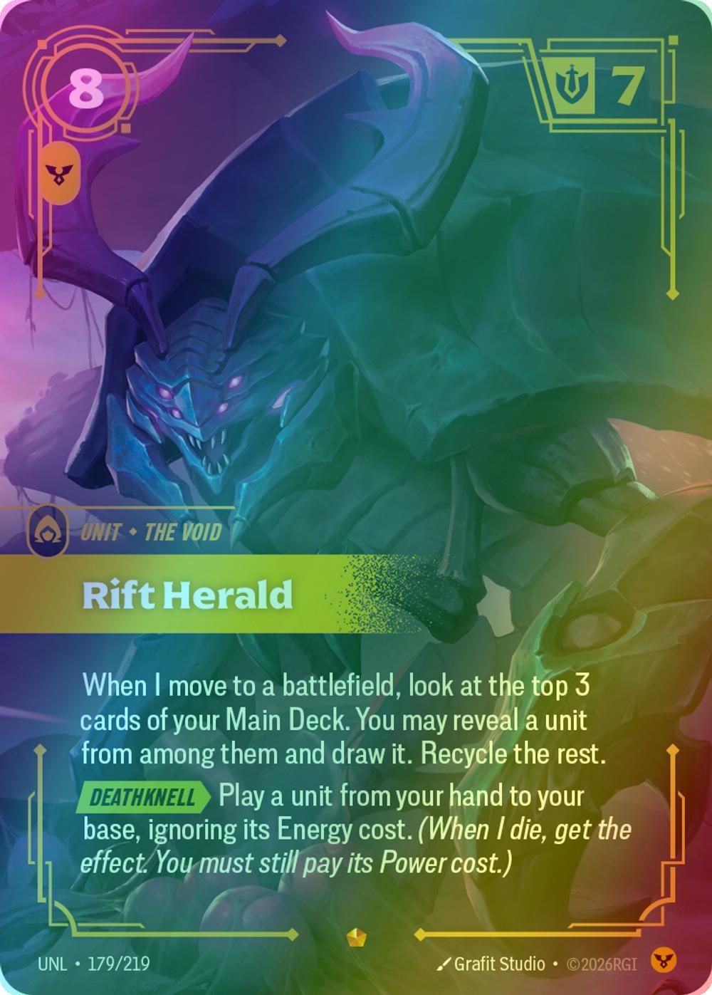 Rift Herald - 179/219 [Unleashed] [Foil]