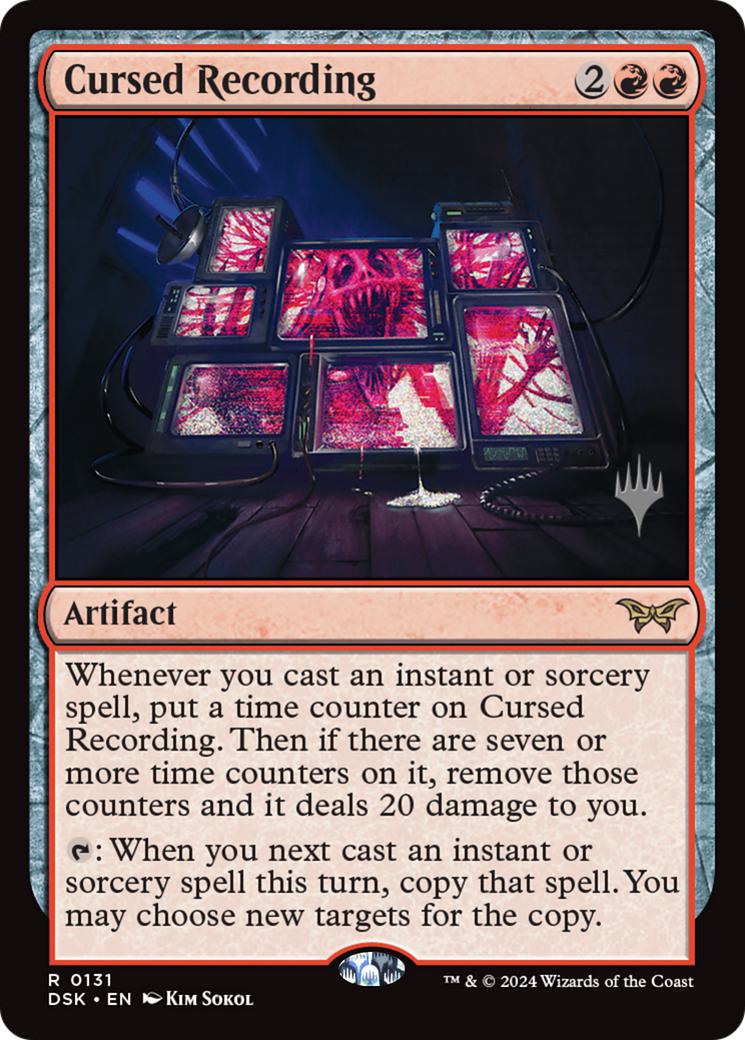Cursed Recording [131p] [Promo Pack] [Duskmourn: House of Horror: Promos] [Non-Foil]