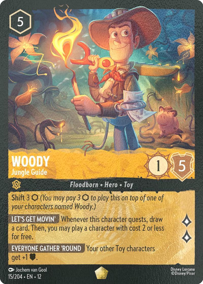 Woody - Jungle Guide - 15/204 [Wilds Unknown] [Cold Foil]