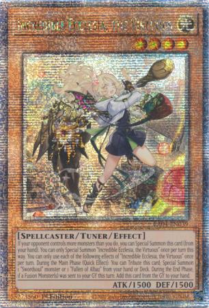 Incredible Ecclesia, the Virtuous - New Art - RA04-EN039 - Quarter Century Secret Rare - 1st Edition