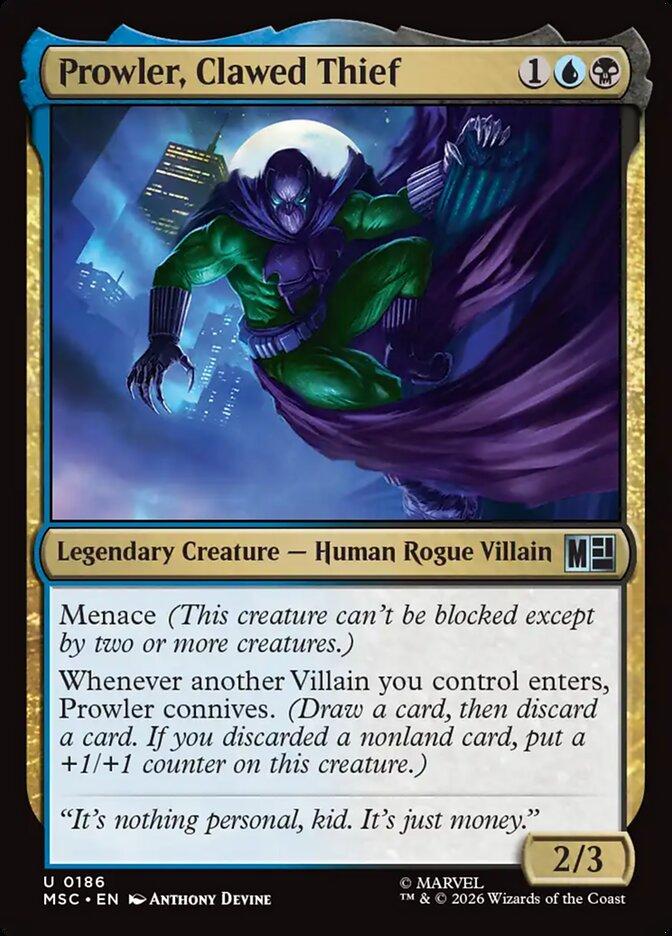 Prowler, Clawed Thief [186] [Marvel Super Heroes: Commander] [Non-Foil]