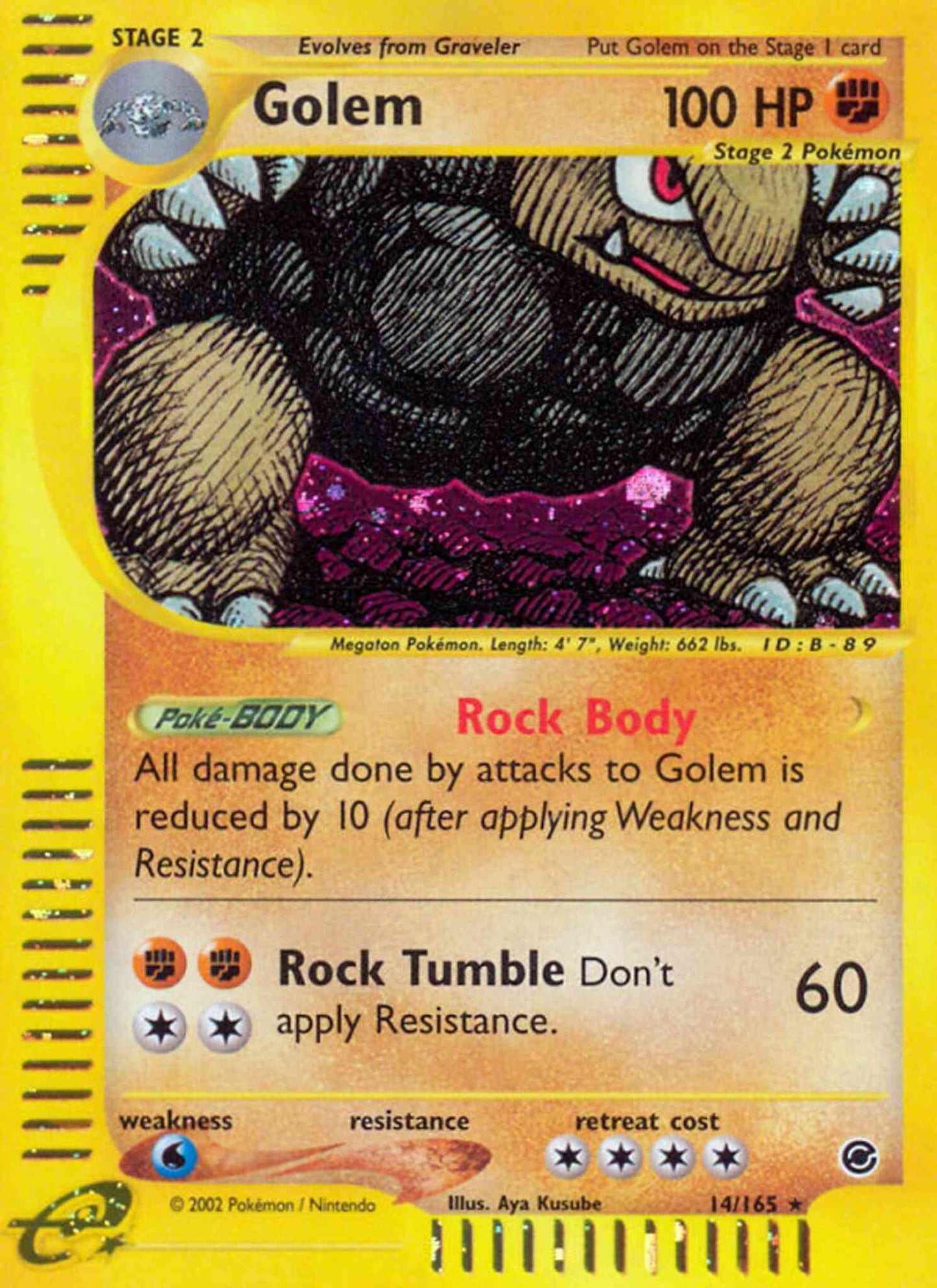 Golem - 14/165 - Rare [ecard1-14] [Holo]