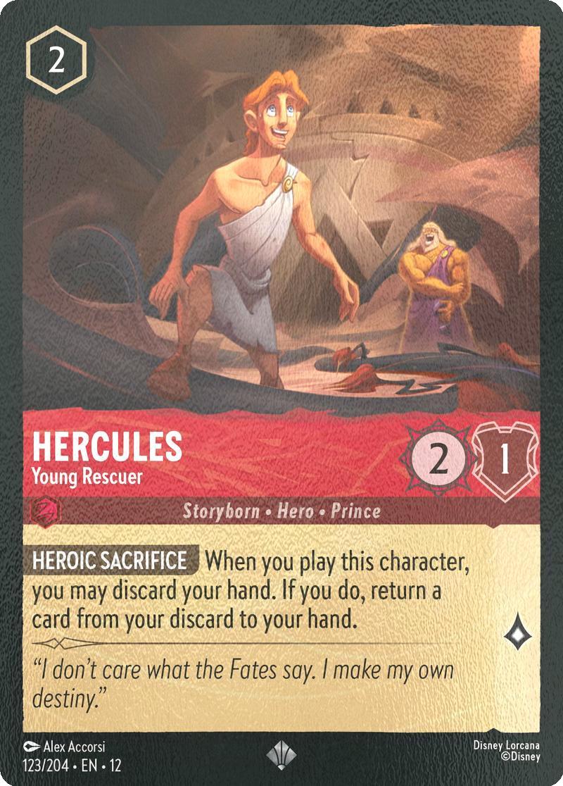 Hercules - Young Rescuer - 123/204 [Wilds Unknown] [Cold Foil]