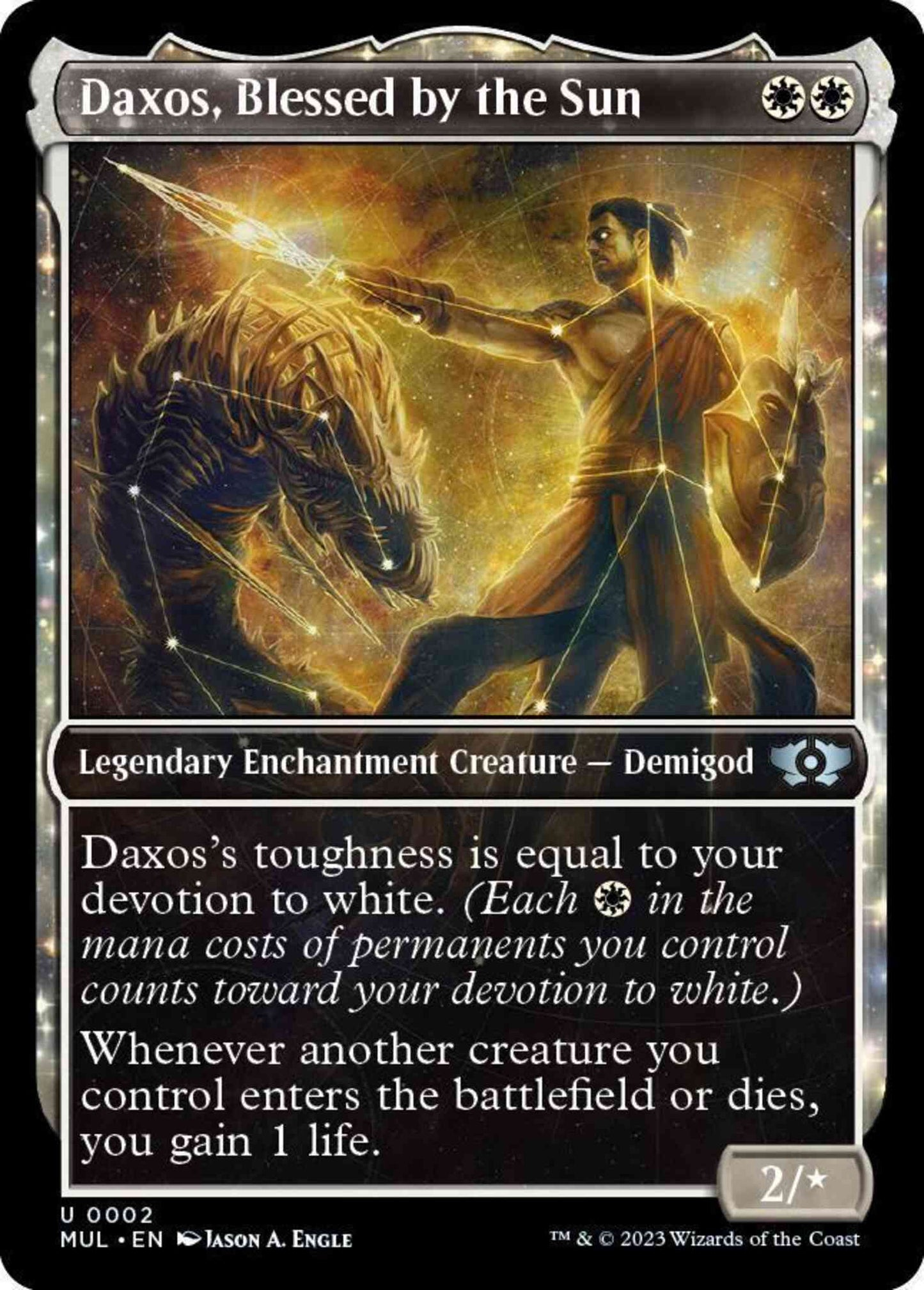 Daxos, Blessed by the Sun [2] [Planar Showcase] [Multiverse Legends] [Non-Foil]