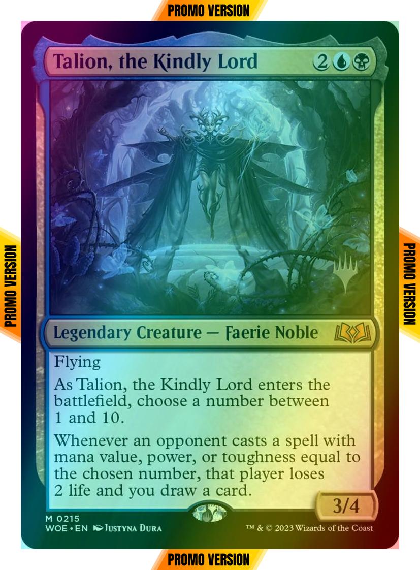 Talion, the Kindly Lord [215p] [Promo Pack] [Wilds of Eldraine: Promos] [Foil]