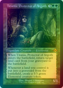 Titania, Protector of Argoth [416] [Retro Frame] [Modern Horizons 2] [Etched Foil]