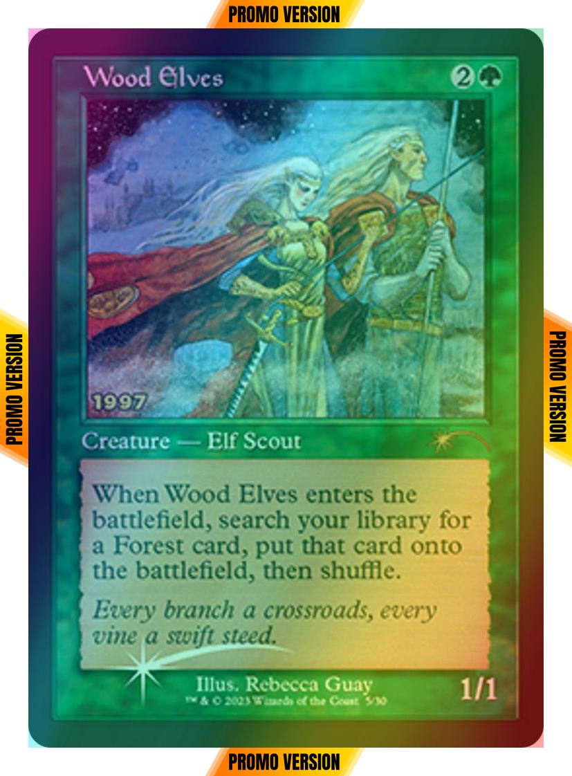 Wood Elves [5] [Retro Frame] [30th Anniversary Promos] [Foil]