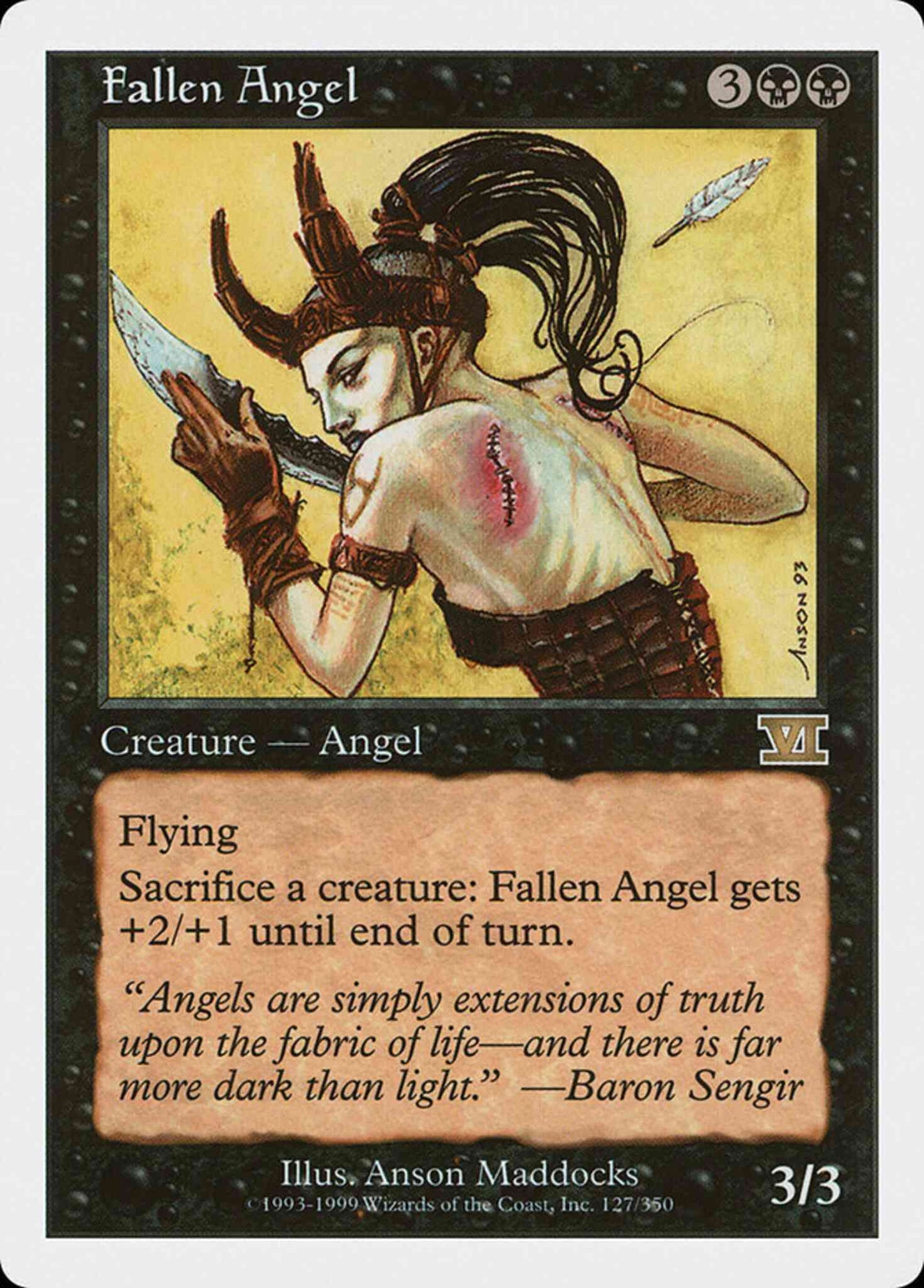 Fallen Angel [127] [Classic Sixth Edition] [Non-Foil]
