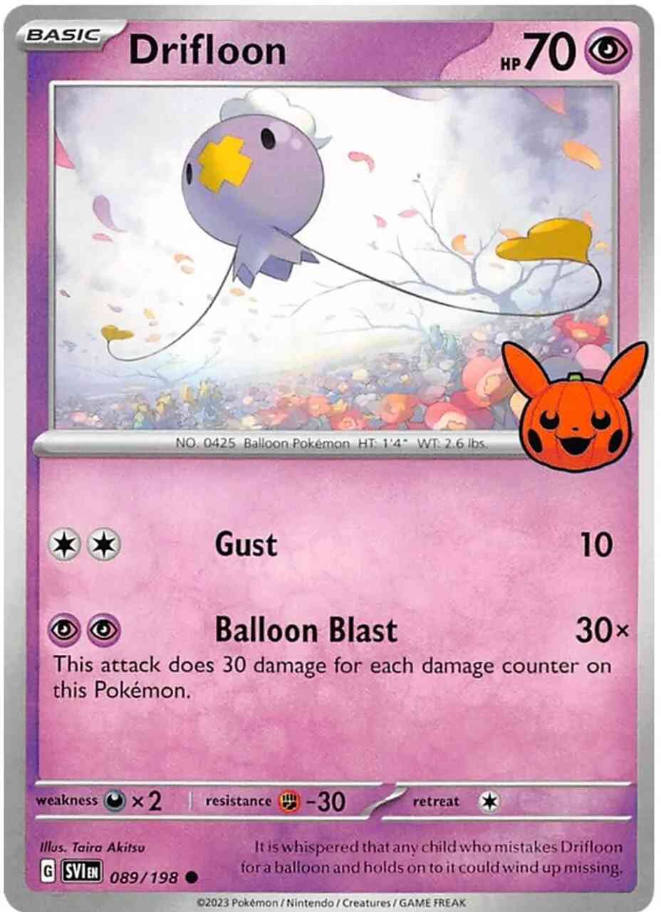 Drifloon - 089/198 - Promo [Trick or Trade BOOster 2023] [sv01msp-089] [Non-Holo]