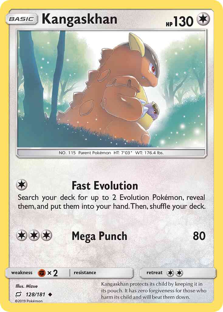 Kangaskhan - 128/181 - Uncommon [sm9-128] [Reverse Holo]
