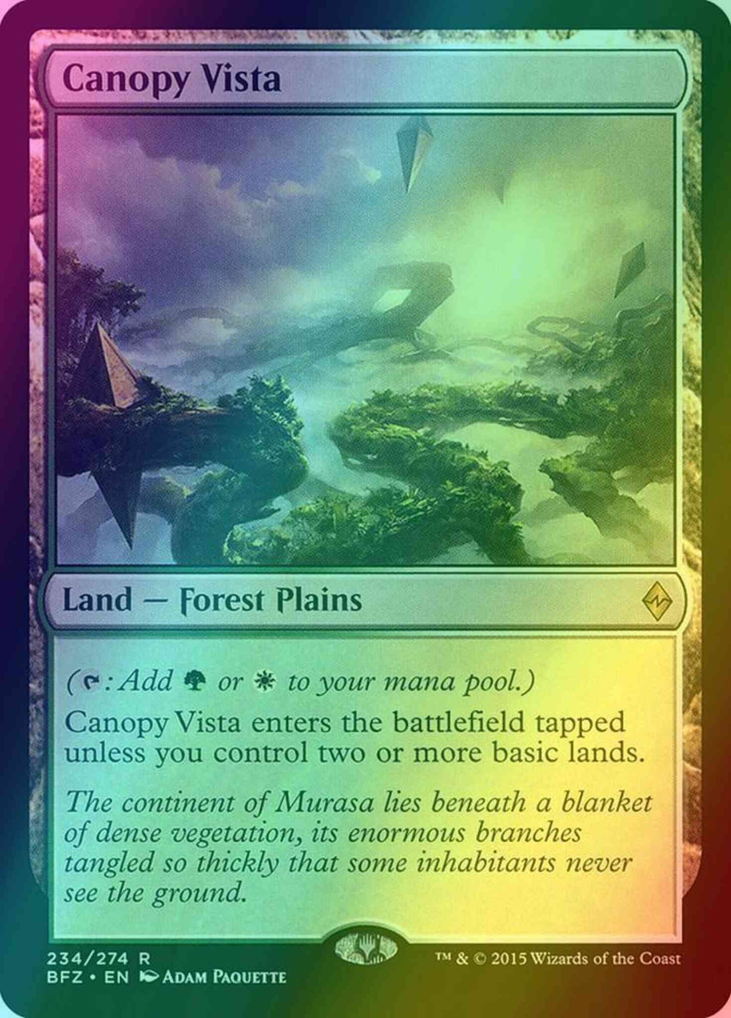 Canopy Vista [234] [Battle for Zendikar] [Foil]