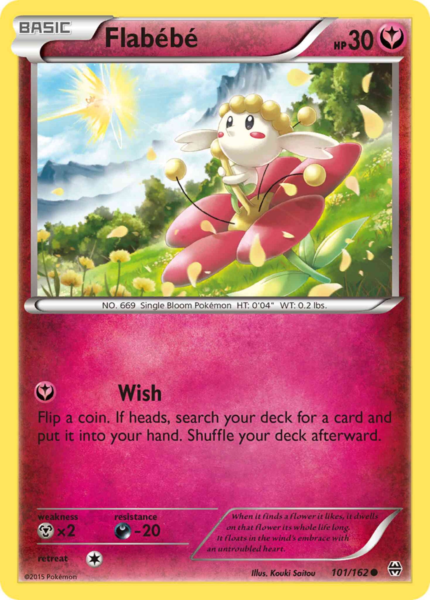 Flabébé - 101/162 - Common [xy8-101] [Reverse Holo]