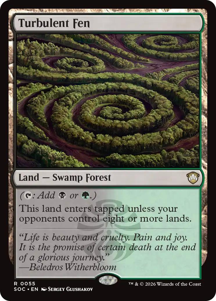 Turbulent Fen [55] [Secrets of Strixhaven: Commander] [Non-Foil]