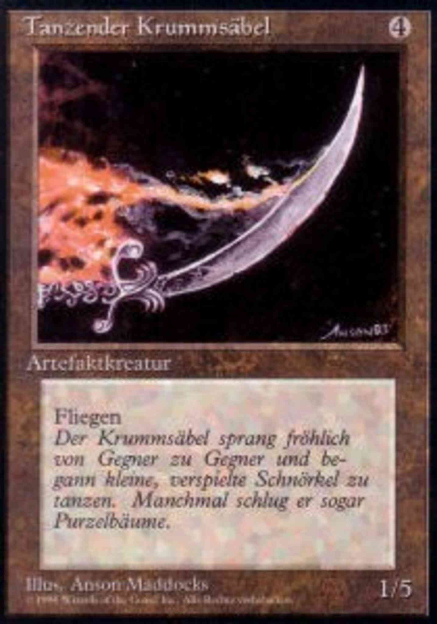 Dancing Scimitar - German [243] [Foreign Black Border: German] [Non-Foil]