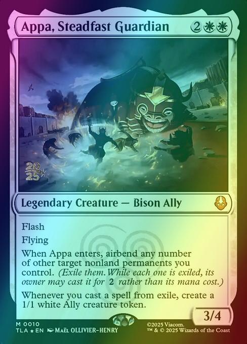 Appa, Steadfast Guardian [10s] [Prerelease] [Avatar: The Last Airbender: Promos] [Foil]