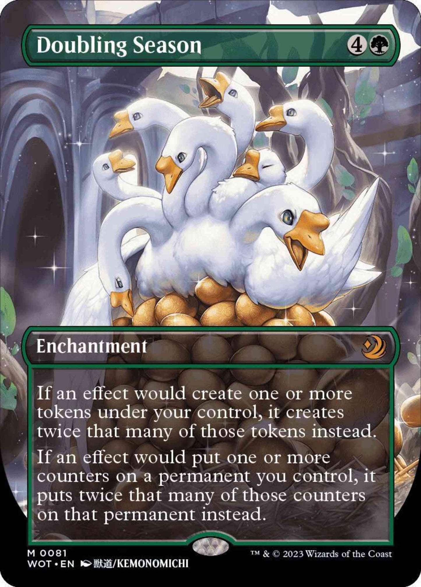 Doubling Season [81] [Borderless] [Anime] [Wilds of Eldraine: Enchanting Tales] [Non-Foil]