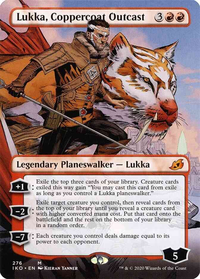 Lukka, Coppercoat Outcast [276] [Borderless] [Ikoria: lair of Behemoths] [Non-Foil]