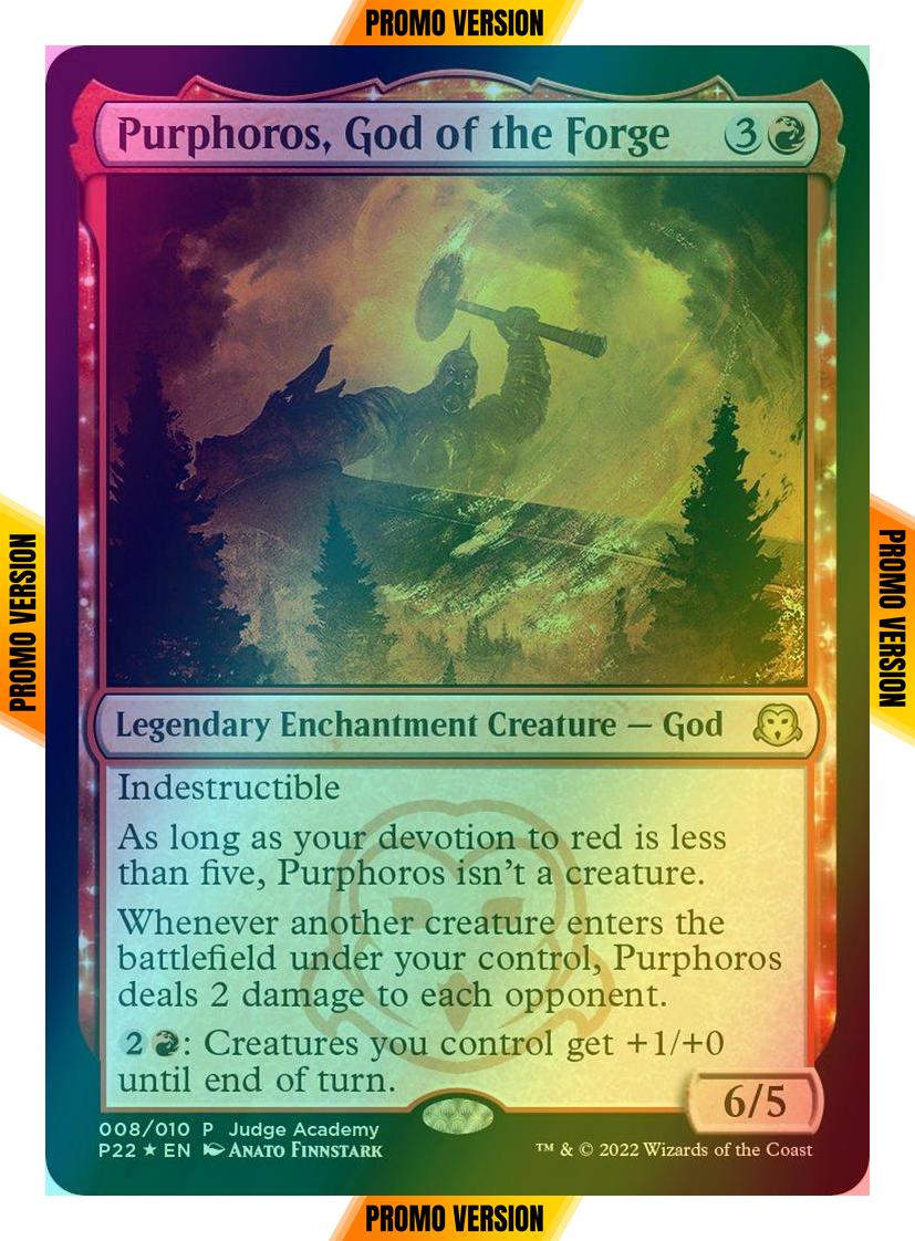 Purphoros, God of the Forge [8] [Judge Gift Cards 2022] [Foil]