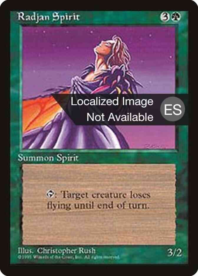Radjan Spirit - Portuguese [266] [Fourth Edition Black Border: Portuguese] [Non-Foil]