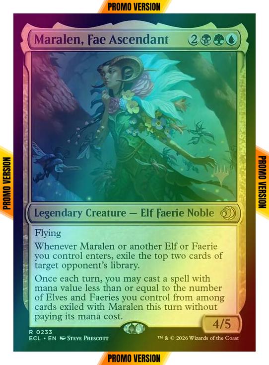 Maralen, Fae Ascendant [233p] [Promo Pack] [Lorwyn Eclipsed: Promos] [Foil]