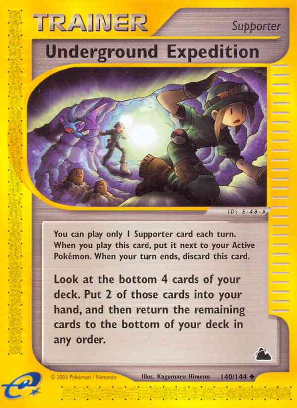 Underground Expedition - 140/144 - Uncommon [ecard3-140] [Reverse Holo]